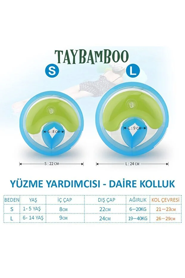 Classıcs Yuvarlak Üç Hava Odalı Yüzme Yardımcısı Kolluk Small (1-5YAŞ 6-19KG)